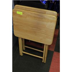 2 MAPLE TV TRAYS