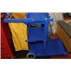 Image 1 : CLEANING CART WITH YELLOW BAG