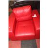 Image 1 : RED LEATHER ARMCHAIR