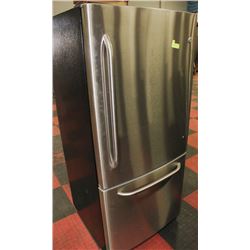 GE STAINLESS STEEL FRIDGE