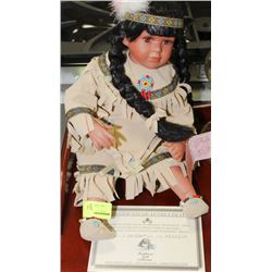 TRADITIONS DOLL COLLECTIONS NATIVE PORCELAIN DOLL