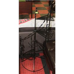 5-TIER BLACK METAL PLANT STAND