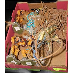 BOX OF ASST. NATIVE ORNAMENTS