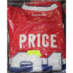 CAREY PRICE MONTREAL CANADIANS REEBOK JERSEY