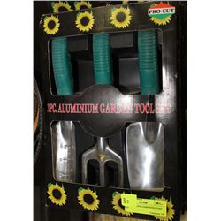 3 PC ALUMINUM GARDENING TOOL SET