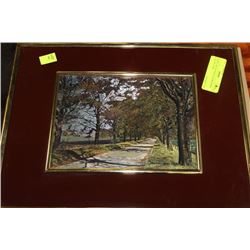 DOWN THE PATHWAY BURGANDY FOIL PICTURE