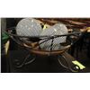 Image 1 : SHOWHOME WROUGHT IRON AND WICKER DECORATIVE BOWL