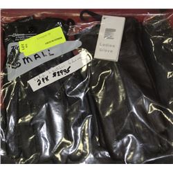 PK OF 2 SIZE SMALL LADIES LEATHER GLOVES