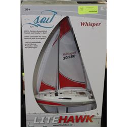 WHISPER LITE HAWK REMOTE CONTROL SAILBOAT