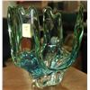 Image 1 : BLUE AND GREEN ART GLASS DISH