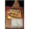 Image 1 : BOX OF SAILBOAT COLLECTIBLES