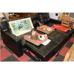 APT SIZE L SHAPE SECTIONAL CONVERTS INTO BED