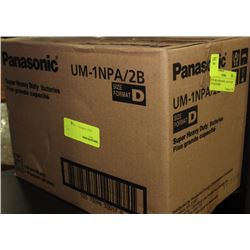 CASE OF 48 PANASONIC D CELL BATTERIES