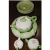 Image 1 : VINTAGE GREEN CERAMIC TEA SET