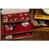 Image 1 : 2 JEWELLERY BOXES W CONTENTS