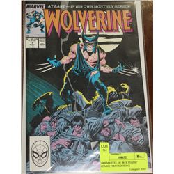 1988 MARVEL  #1 'WOLVERINE' COMIC( FIRST EDITION )