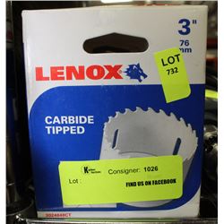 LENOX 3" CARBIDE TIP HOLE SAW BIT