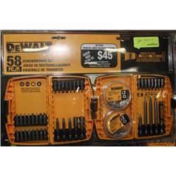 DEWALT 58 PC SCREWDRIVING SET