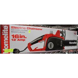 BRAND NEW HOMELITE 16" 12 AMP ELECTRIC CHAINSAW