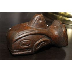 SMALL HAND CARVED NATIVE ART WHALE