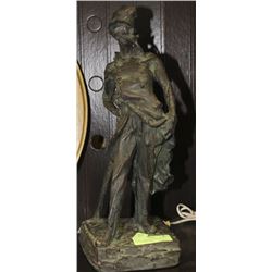 AUTHENTIC REPRODUCTION BRONZED STATUE