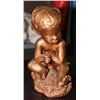 Image 1 : ABBOT GOLD TONE LITTLE BOY CERAMIC STATUE