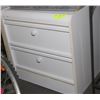Image 1 : WHITE 2 DRAWER NIGHTSTAND
