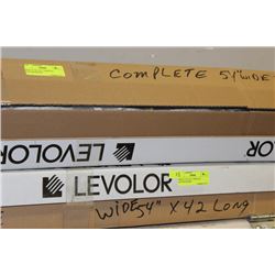 NEW 54" W x 42" L VERTICAL LOUVER BLINDS