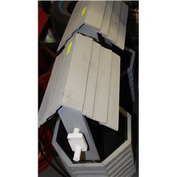 GREY HAND MADE WISHING WELL X2