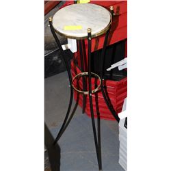MARBLE TOP PLANT STAND