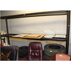 LARGE METAL RACK ON WHEELS