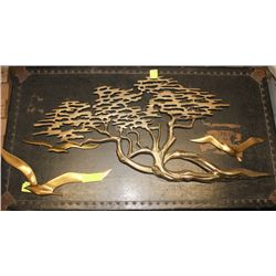 BRASS BONZAI TREE WALL HANGING