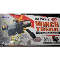 1500LB 12V WINCH - NEVER USED