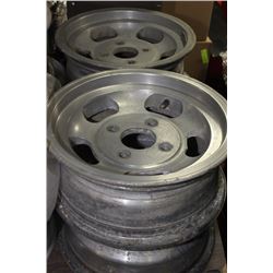 SET OF FOUR 13" ALUMINUM RIMS