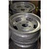 Image 1 : SET OF FOUR 13" ALUMINUM RIMS