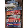 Image 1 : BOX OF BOARD GAMES AND PUZZLES - UBUILD MONOPOLY,