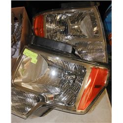 PAIR HEADLIGHTS FOR FORD F150 2007-2015