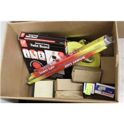 BOX WITH HEAVY DUTY STRAP /20" WIPER BLADES ETC