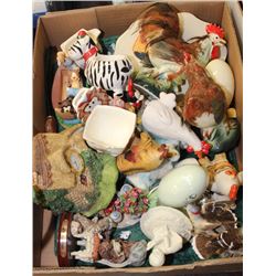 LARGE FLAT OF ESTATE FIGURINES