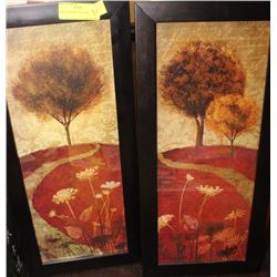 PAIR OF FRAMED WALL ART