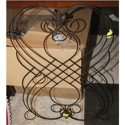 WROUGHT IRON CANDLE HOLDER