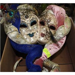 LARGE DOUBLE FRENCH JESTER MASK