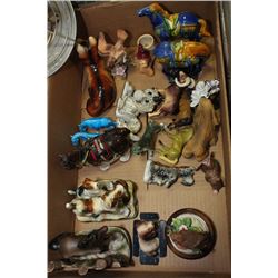COLLECTION OF SMALL GLASS FIGURINES