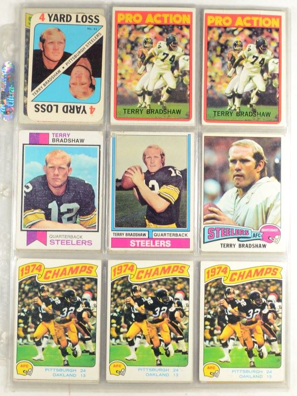 36 TERRY BRADSHAW CARDS 1972 Thru 1984