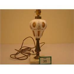 Circa 1910 cameo glass table lamp…