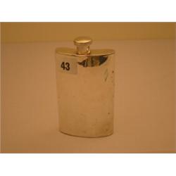 Sterling silver marked hip flask, circa 1920, with some minor dents…