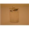 Image 1 : Sterling silver marked hip flask, circa 1920, with some minor dents…
