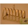 Image 1 : Hallmarked silver six section toastrack…