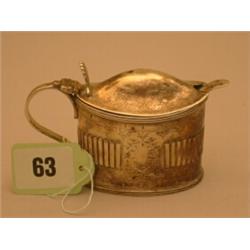 Victorian silver hallmarked mustard pot, London 1890…