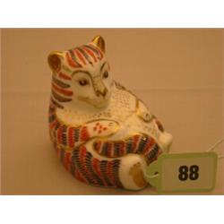 Royal Crown Derby wild cat paperweight…
